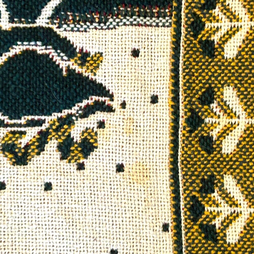 Goodwin Weavers Christmas Throw Tapestry Geese Sheep Shephards Trees 69 x 48 USA - Picture 13 of 14